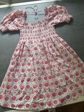 Hillhouse Mermaid Shell-Print Nap Dress